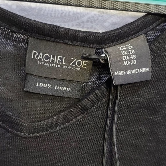 NEW flutter sleeve 100% linen shirt‎ plus size 1X new!! - Picture 6 of 6